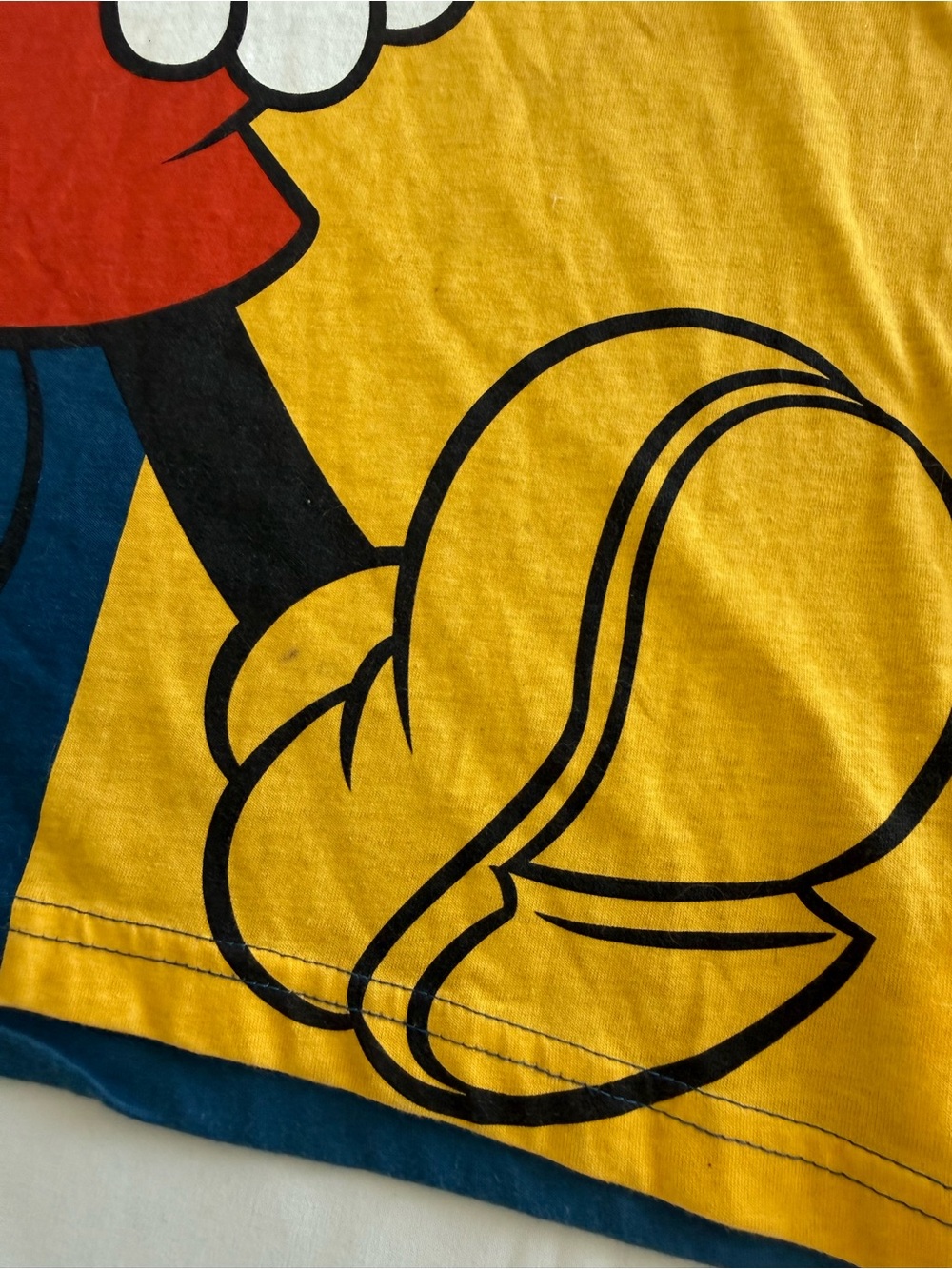 Disney Blue and White Mickey Mouse long sleeve Tee - Picture 3 of 9